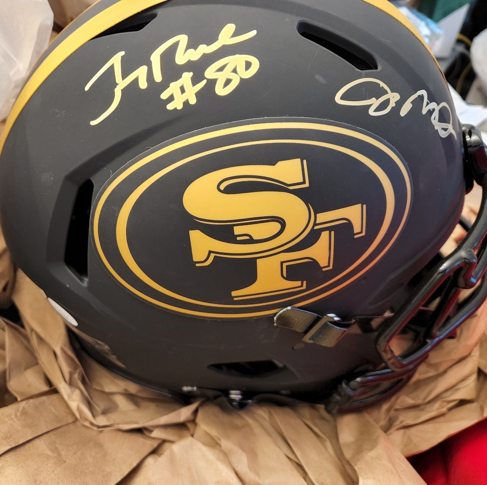 Joe Montana & Jerry Rice Signed 49ers Full Size Authentic On-Field Helmet